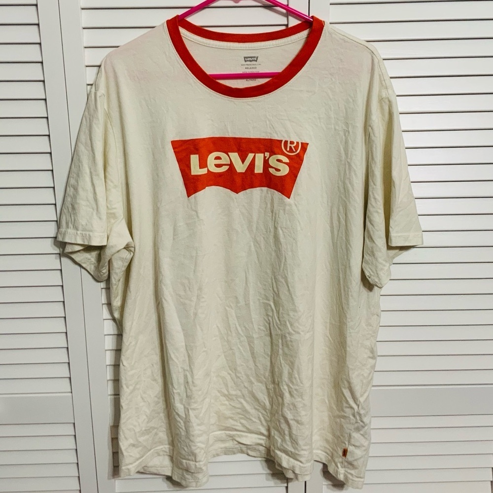 Levi Relaxed Fit Logo Shirt Size XL